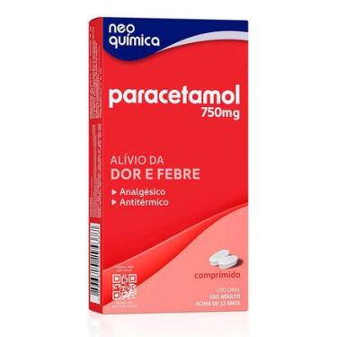 Imagem de Paracetamol 750mg 20 Comprimidos Genérico Neo Química NEO QUÍMICA