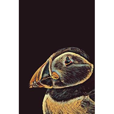Imagem de THE PUFFIN 001 Notebook - The Dark Animal Series: 6x9” blank, 120 page unruled notebook for writing, sketching or doodling
