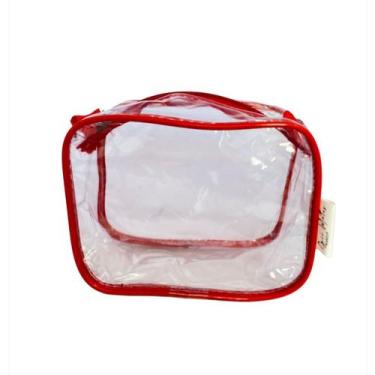 Imagem de Kit com 10 MINI necessaire 15X12 - Gii Matos Makeup , Vermelho