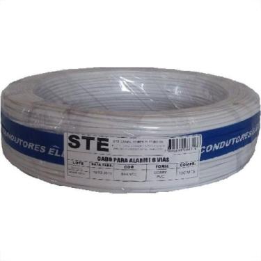 Imagem de Cabo Alarme Ste 6 Vias 0,40Mm 100M 162 Pr 735 - STEEL CABLE