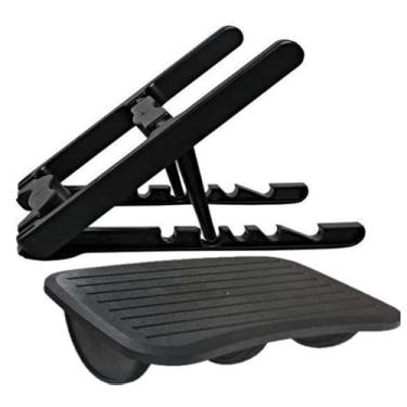 Imagem de Suporte Para Notebook + Apoio Ergonômico P/pés - Ajustável - Masticmol