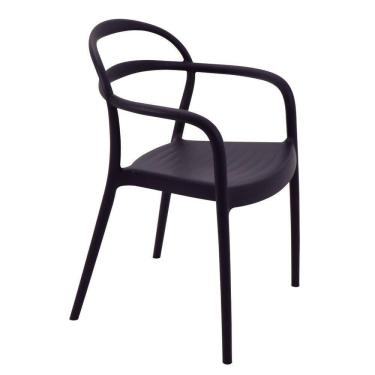 Imagem de Cadeira Tramontina Sissi Eco Preto Empilhável Em Polipropileno
