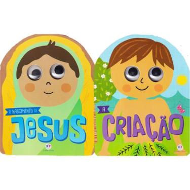 Imagem de Livro Infantil Bíblico Religioso Criação Jesus Cristo 2 Vols - Ciranda