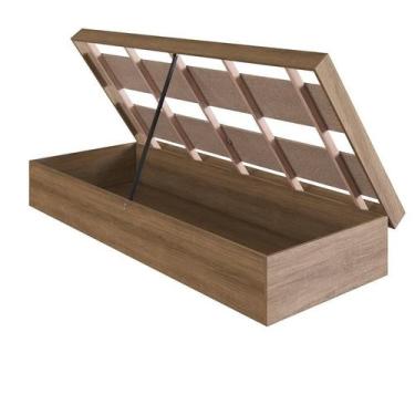 Imagem de Cama Solteiro Box Baú 80 Bogotá Mel - Art in Móveis