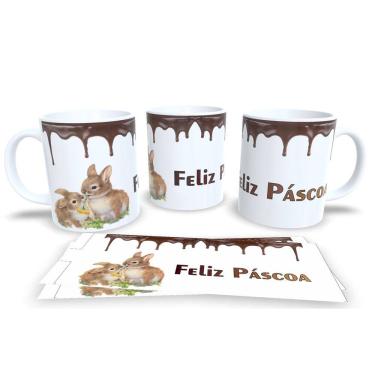 Imagem de Canecas de Porcelana Personalizada Páscoa Presentes Criativos e Cheios de Carinho