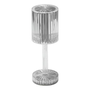 Imagem de Luminária LED Abajur Acrílico Transparente Recarregável