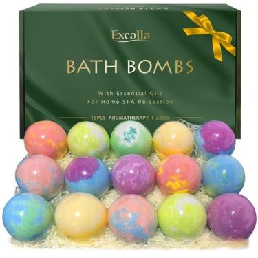 Imagem de Conjunto de 15 Bombas de Banho Artesanais Excalla - Presentes Relaxant