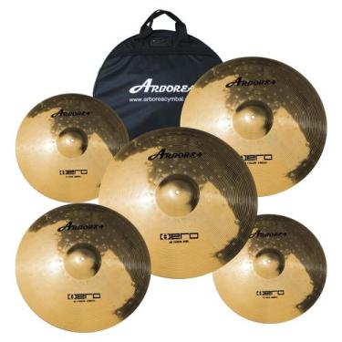 Imagem de Conjunto de Pratos Arborea Alloy Cymbals (14"/16"/18"/20") com Bolsa