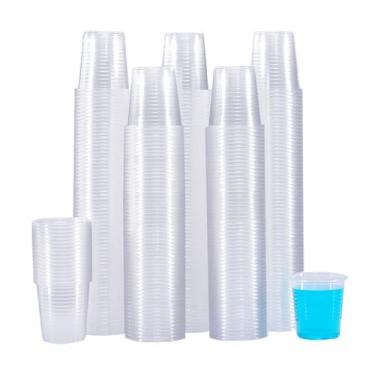 Imagem de Copos Descartáveis de Plástico SIUQ (600 Unidades) - 90ml - para Enxag