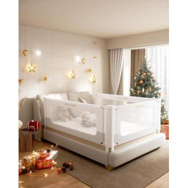 Imagem de Grade de Cama Infantil Oneya - Espessada e Reforçada para Cama Queen