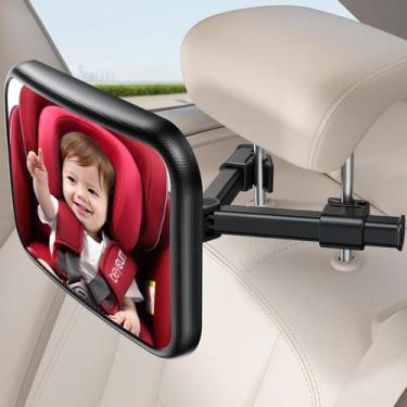 Imagem de Espelho de Carro para Bebê Lamicall Safety - Acrílico Inquebrável