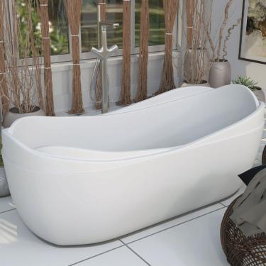 Imagem de Banheira de Imersão Mondialle Modelo Saturnia 180cm X 85cm X 64cm em Acrilico Branco