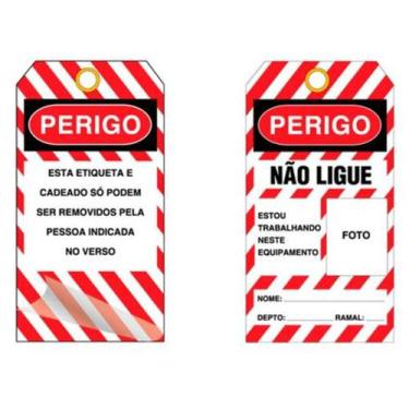 Imagem de Kit 12 Etiquetas de Bloqueio Não Ligue - Tagout