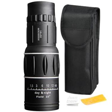 Imagem de Monóculos de telescópio monocular, prisma Bak4, 16 x 52, visão noturna, à prova d'água, escala Fmc, antiderrapante, para observação de pássaros, concertos, viagens