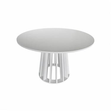 Imagem de Mesa De Jantar Redonda Itália Branca Ref. 060 120b Vivaligna