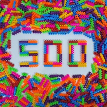 Imagem de Blocos de Montar Pinos Encantados 500 Pçs Brinquedo Infantil - Mili Mu