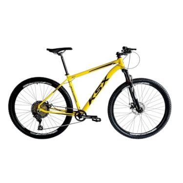 Imagem de Bicicleta Aro 29 Mtb Ksx Sd7 12v Garfo com Trava K7 11/50 Freio a Disco Hidráulico Kit 1x12 (Amarelo/Preto, 21)