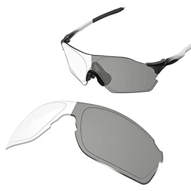 Imagem de Lentes de óculos de sol de substituição Glintbay Precise-Fit para Oakley EVZero Pitch OO9383, Photochromic Clear Non-polarized, Small