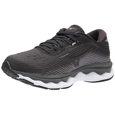 Imagem de Mizuno Wave Sky 5 Tênis de corrida masculino, Preto, 8 Wide