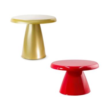 Imagem de Kit Decoração Boleira Cake Slim Cogumelo Alta E Baixa 17x11 e 22x20-1 De Cada (DOURADA E VERMELHA)