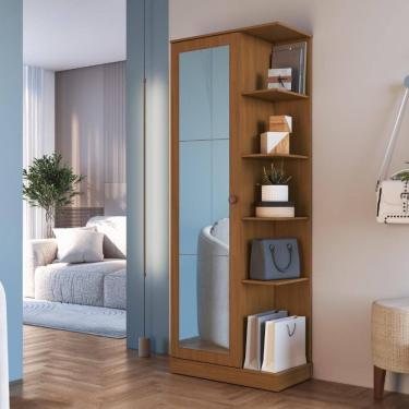 Imagem de Sapateira 1 Porta com Espelho Paris Fidelitá Freijó