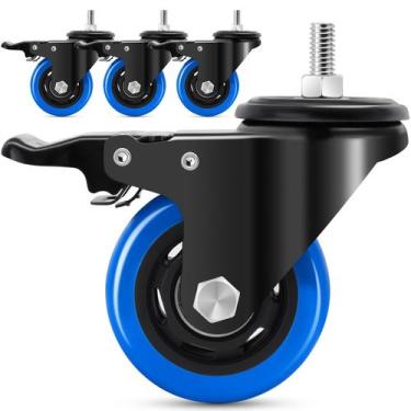 Imagem de Stem Caster Wheels Humagineer de 3 polegadas com trava de segurança, c