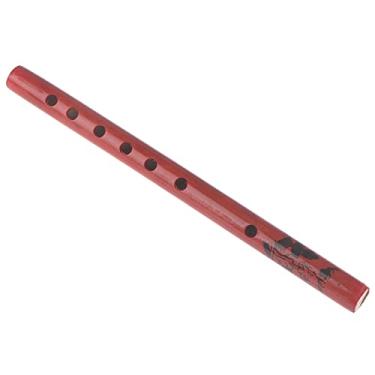 Imagem de TsoLay Flauta para iniciantes, 1 peça, 6 furos, flauta de bambu, flauta vertical tradicional chinesa, clarinete, instrumento musical para estudantes, cor de madeira, flauta para iniciantes