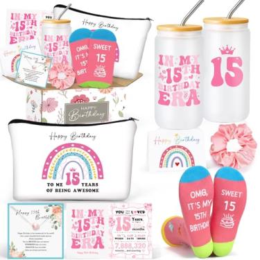 Imagem de Frerdui Presentes para meninas de 15 anos, presentes de aniversário para meninas de 15 anos, presente para meninas de 15 anos, melhores presentes para meninas adolescentes de 15 anos, decorações doces