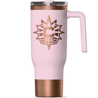 Imagem de Hydrapeak x WNBA Voyager Connecticut Sun 1,134 g oficialmente licenciado com alça e tampa de canudo, copo isolado à prova de vazamento, compatível com suporte de copo