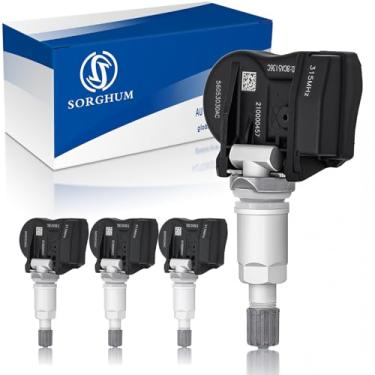 Imagem de SORGHUM Sistema De Monitoramento Pressão Pneus - Sensores Tpms Pré-Programados 315 Mhz Compatíveis Com Jeep Grand Cherokee, Chrysler 200, 300, Dodge Caravan Nitro, 2003-2021, Substituição Nº 5605303