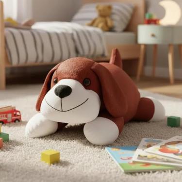 Imagem de Cachorrinho Pelúcia 43cm Antialérgico Marrom