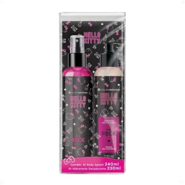 Imagem de Kit Cia da Natureza Hello Kitty Pink Rock: Body Splash 240ml e Loção Hidratante 230ml