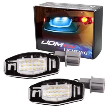Imagem de iJDMTOY Kit de luz de placa de licença de LED azul gelo super brilhante Aqua compatível com Acura MDX RL TL TSX ILX Honda Civic Accord Odyssey
