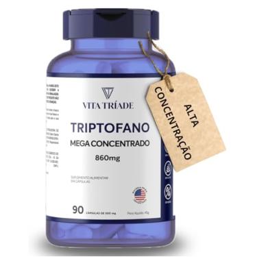 Imagem de Suplemento Triptofano 860mg 90 caps L-triptofano Mega Concentrado