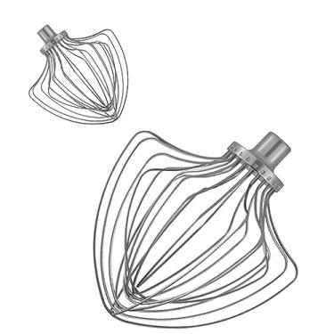 Imagem de KN211WW Acessório de batedeira de 11 fios compatível com todos os KitchenAid Bowl-Lift 5 Quart, 6 litros. Usd com modelo: KD26, KH25, KT26, KV25, KJ26, KB26, KB25, KP26 (KN211WW/6 Quart)