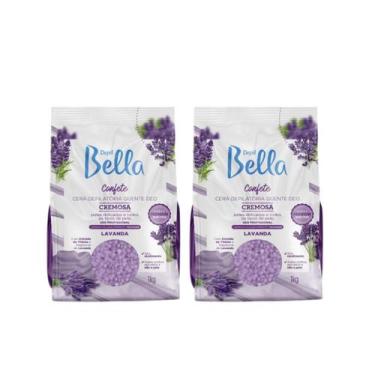 Imagem de Kit Cera Depil Bella Confete lavanda 1kg C/2UN
