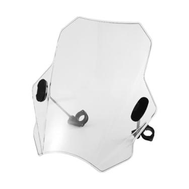 Imagem de NITAGO Substituição de para- de motocicleta, pilotagem confortável, defletor de vento de alto desempenho para guidão de 28 mm e 25 mm, Claro