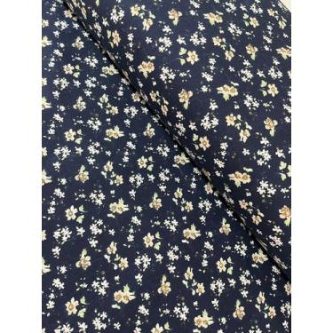 Imagem de Tecido Tricoline Floral Luciana Marinho - Teksana - 50 cm x 150 cm par