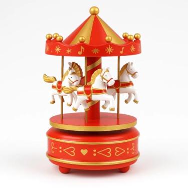 Imagem de Carrossel Encantado – Caixa Musical de Corda com Cavalinhos