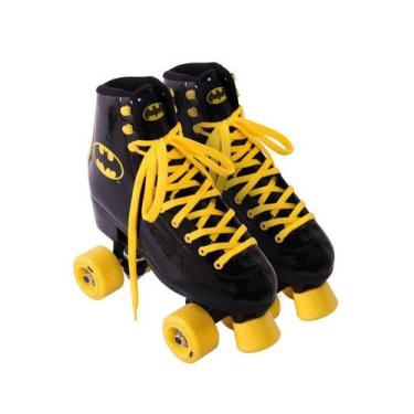 Imagem de Patins quad batman tam. 36 com cadarço preto/amarelo - Bel Sports