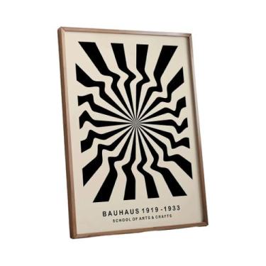 Imagem de Pôster Geométrico Modernista Bauhaus Em Lona, Arte De Parede Retro De 