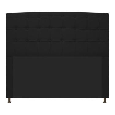 Imagem de Cabeceira Dama 195Cm King Size Com Botonê Preto