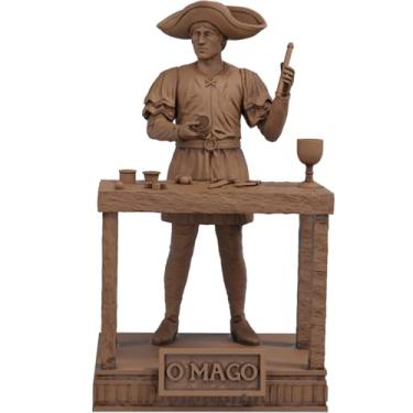 Imagem de Estátua O mago - Arcano Maior de Tarot (Cor Madeira)