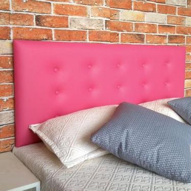 Imagem de Cabeceira Casal Durasi 15   Rosa 140 x 60 Rbl, MDF/Pinus Tratado, Casa