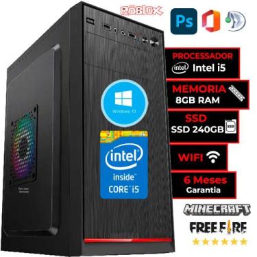 Imagem de Cpu Pc Intel Core I5 2400 Placa H61 1155 8 Gb Ssd 240GB 500W - Hayom, 