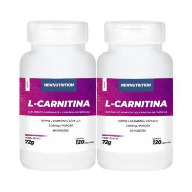 Imagem de Kit 2X L Carnitina - 120 Cápsulas - NewNutrition-Masculino