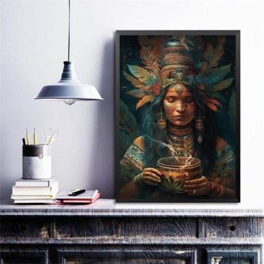 Imagem de Quadro Índia - Cabocla Jurema 24X18Cm