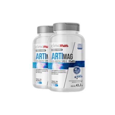 Imagem de Kit 2 ARTIMAG Colágeno tipo II ClinicMais 60 cápsulas