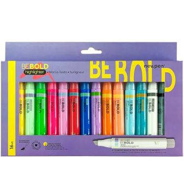 Imagem de Marca Texto Be Bold Sortido Newpen - Caixa com 16 Unid.