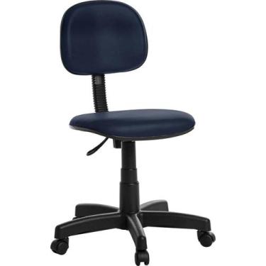 Imagem de Cadeira Escritório Secretaria Rv Azul Escuro - Goldflex